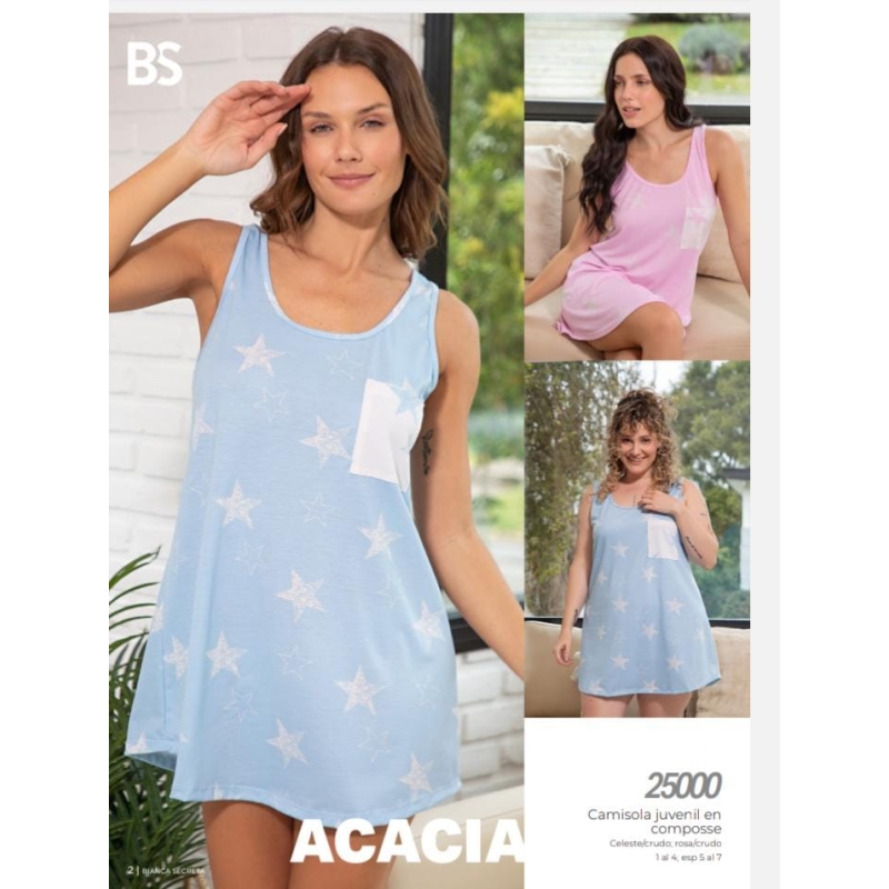 CAMISOLA ESTRELLAS T1 AL 4 25000