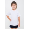 REMERA MANGAS CORTAS BLANCA COLEGIAL DE NIÑO 4 AL 16