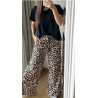 PANTALON PALAZO T2 AL 5 ANIMAL PRINT