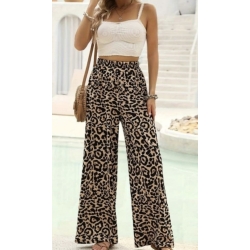 PANTALON PALAZO T2 AL 5 ANIMAL PRINT