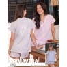 PIJAMA CAMISERO T1 AL 4  RAYADO 25025