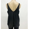 MUSCULOSA CREPE CON TIRA DE BRILLO T. M AL XXL